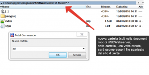 cartella in document root
